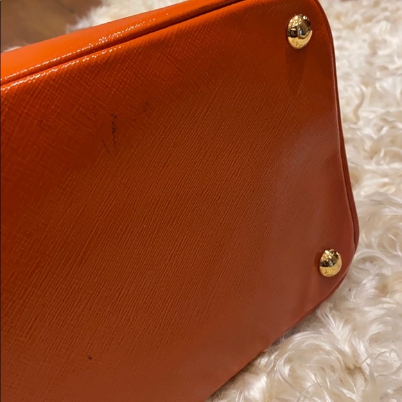 Prada Saffiano Tote Orange - Picture 9 of 16